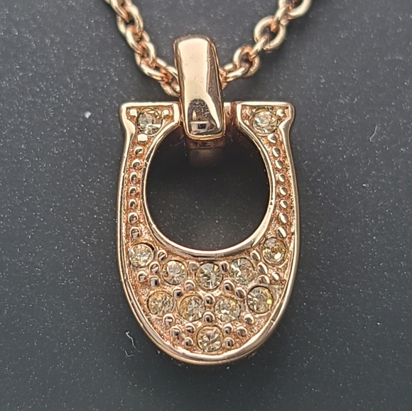 NWT Coach Rose Gold Heart Earring and Necklace Set - Picture 6 of 13